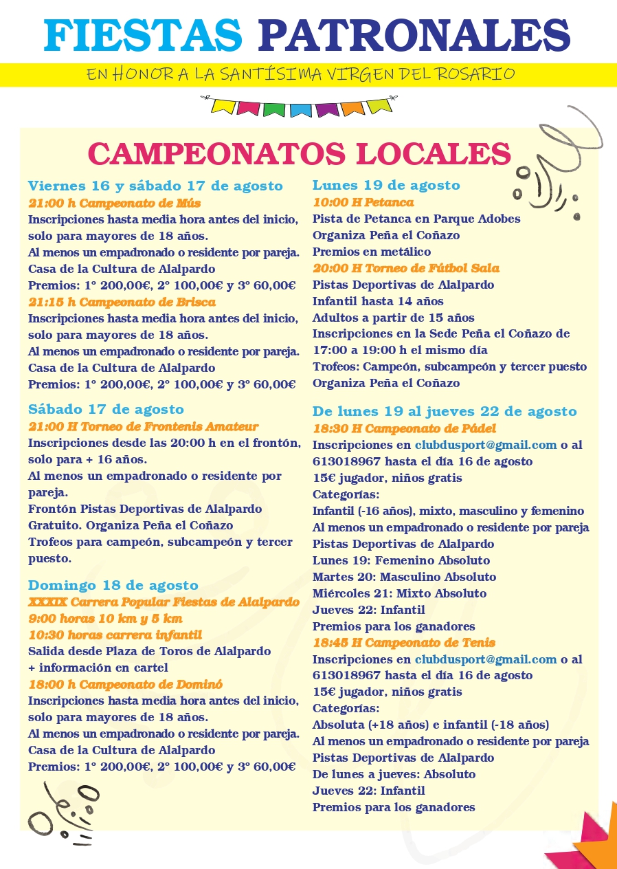 Campeonatos locales