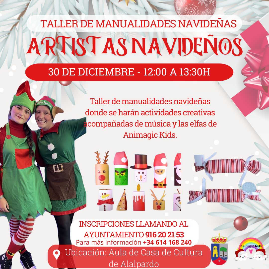 taller manualidades navideñas