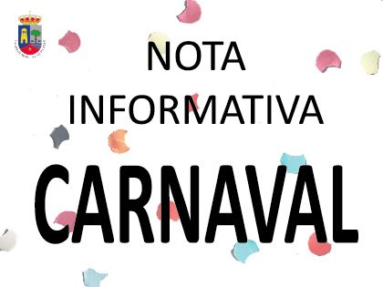 Nota Informativa CARNAVAL