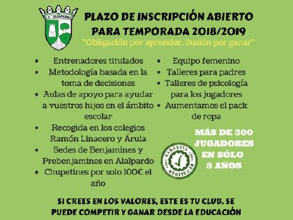 Inscripciones C.F: Alalpardo Temporada 2018-201
